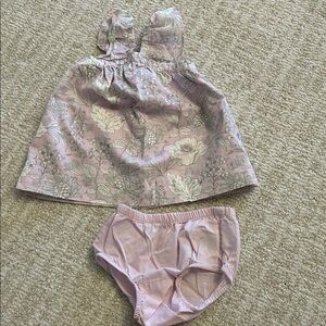 Gap kids baby girl floral print dress with bloomers